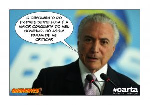 Quadrinsta - Por amnésia, Temer quer um depoimento de Lula por semana