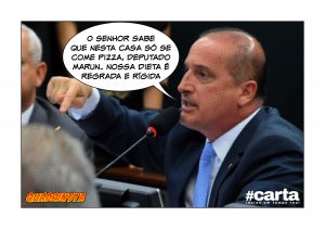 QUADRINSTA - Marun oferece hambúrguer, mas deputados queriam pizza