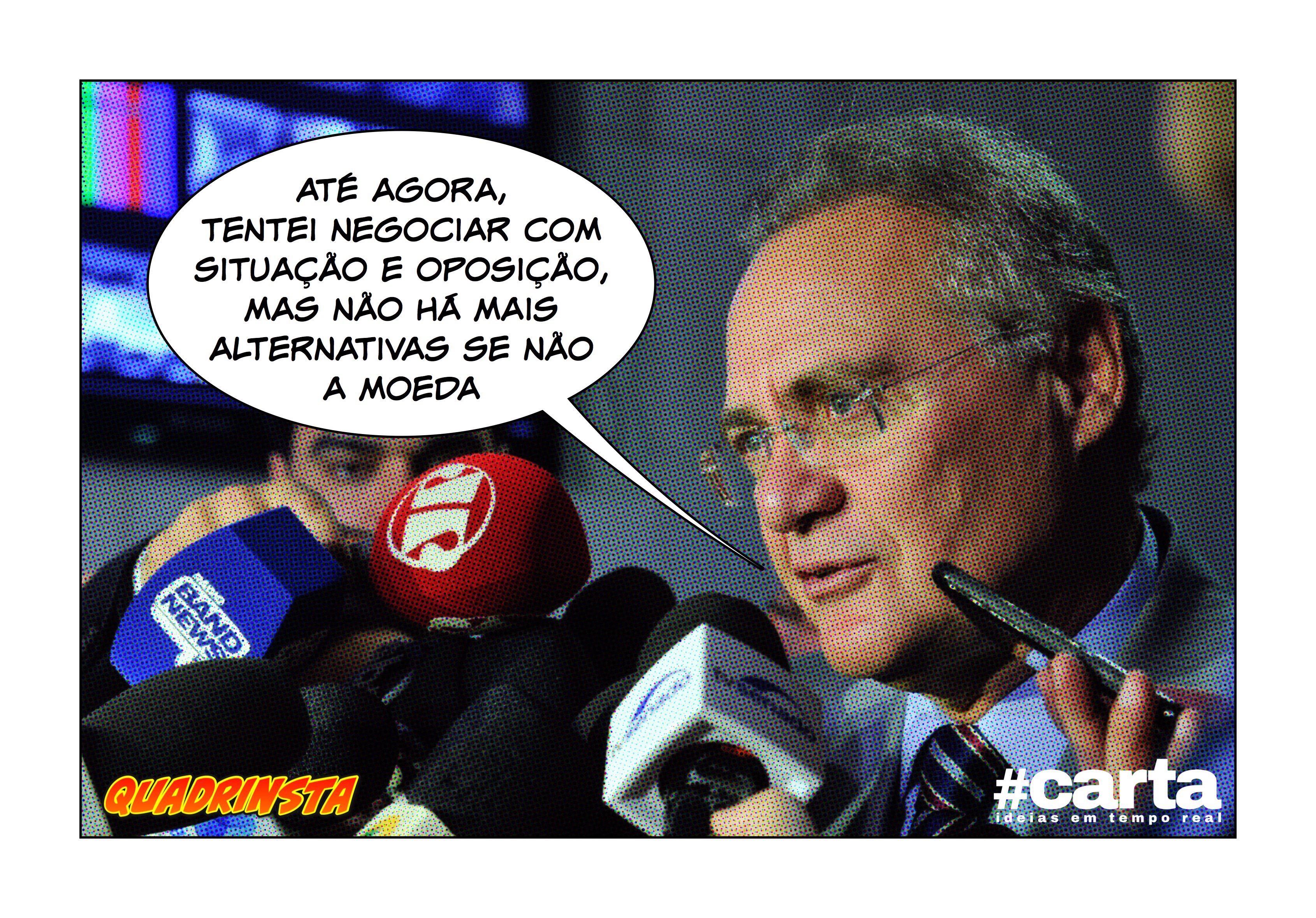 Quadrinsta – Renan Calheiros decide na moeda se é situação ou oposição