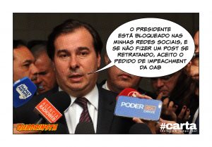 Quadrinsta - Maia bloqueia Temer no Facebook após polêmica de decreto