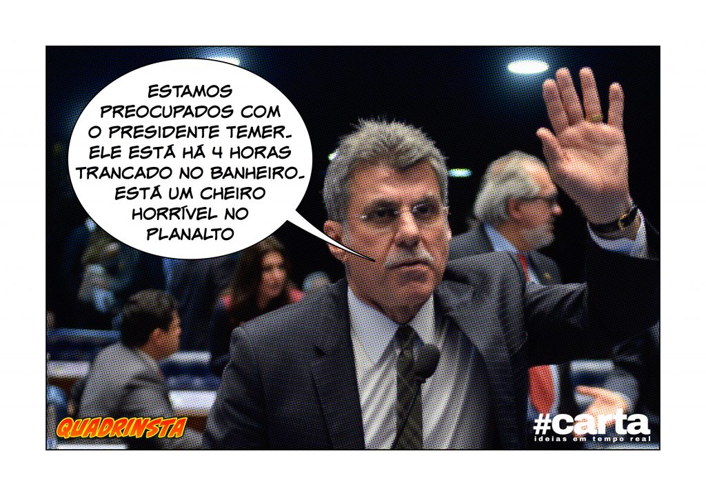 Quadrinsta – Temer segue trancado no banheiro do Palácio do Planalto