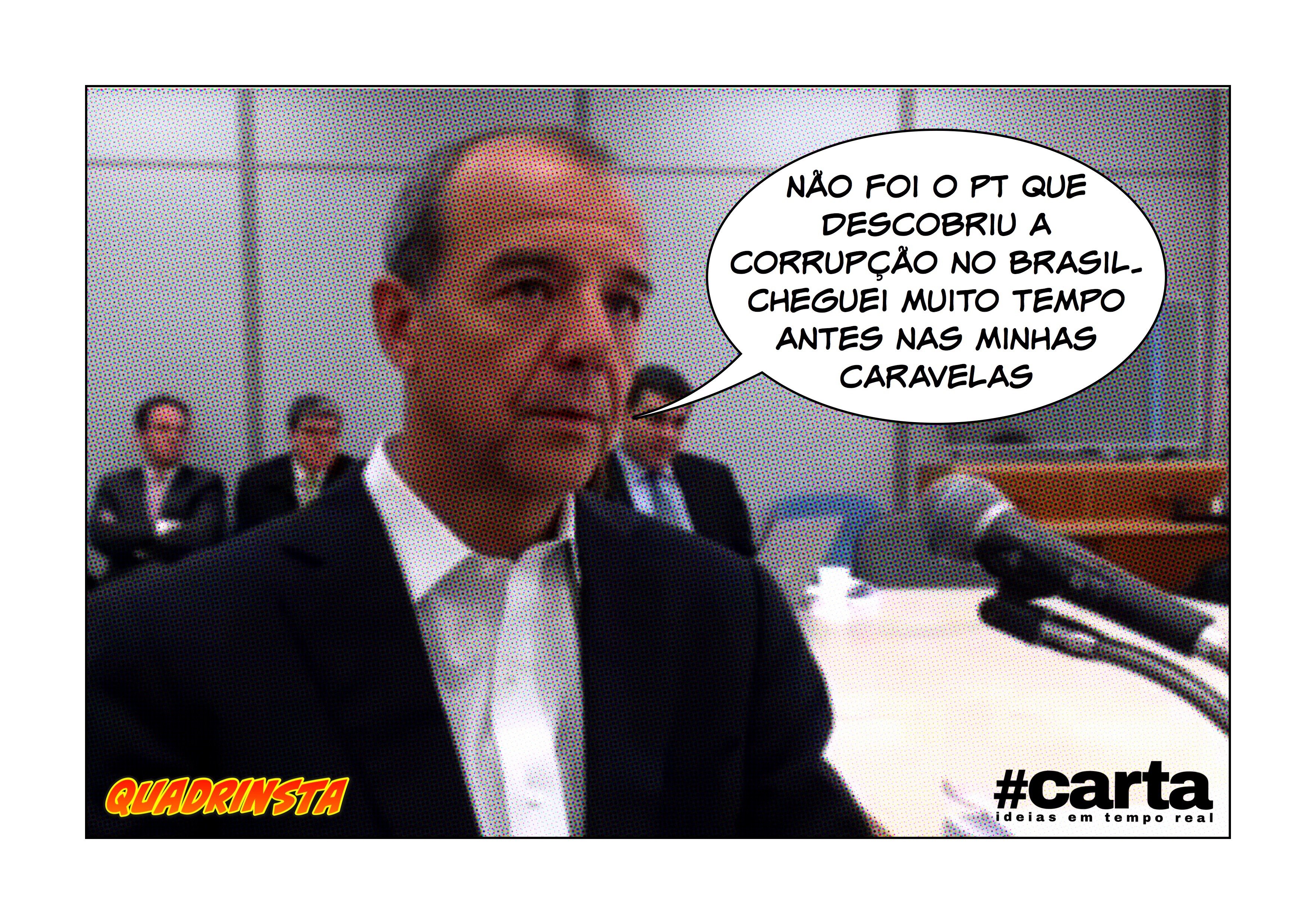 Quadrinsta – Para historiadores, Cabral descobriu a corrupção no país