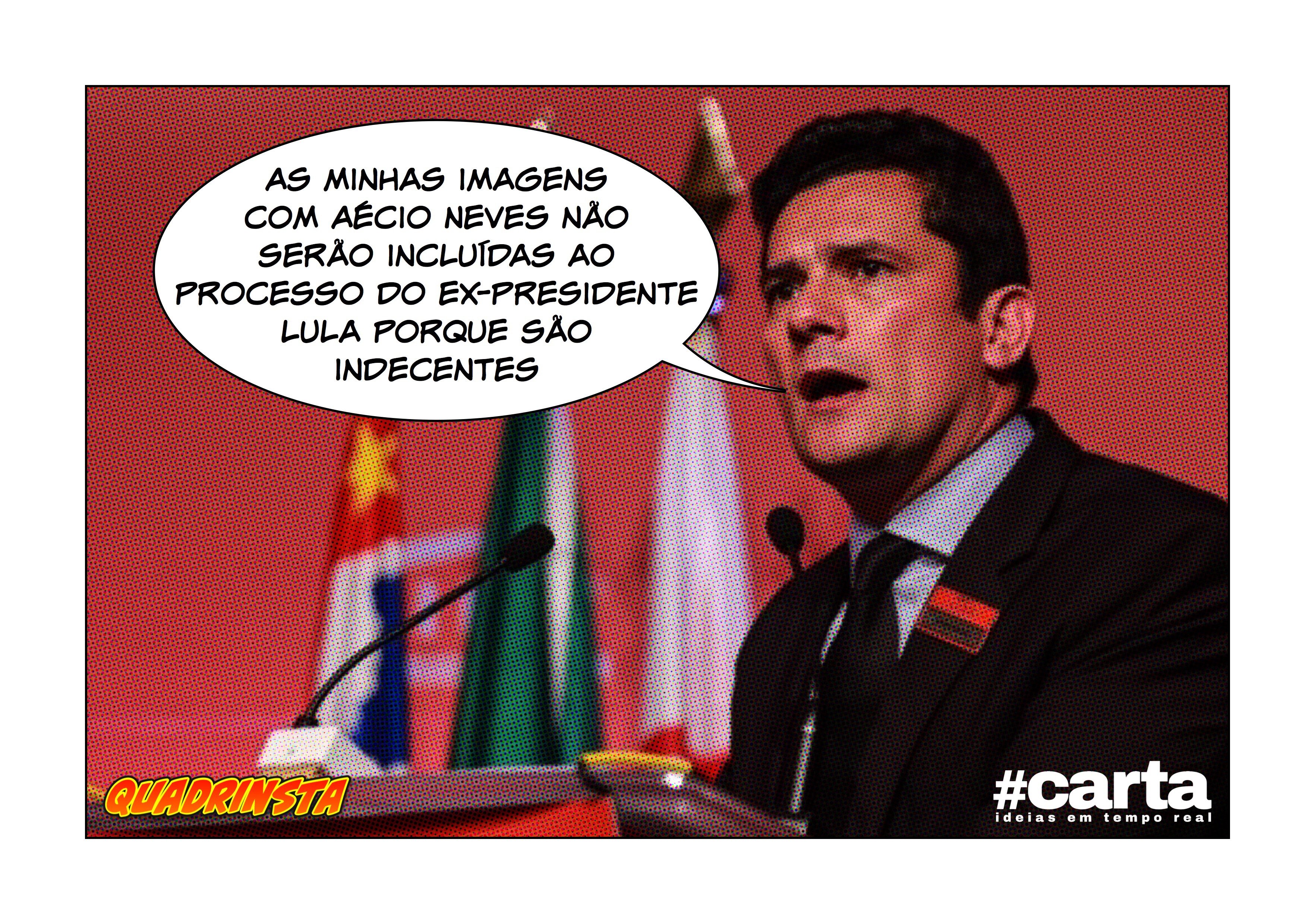 Quadrinsta – Moro nega incluir foto sua com Aécio a processo de Lula