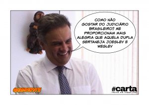 Quadrinsta - Aécio desloca maxilar com crise de riso por medida do STF