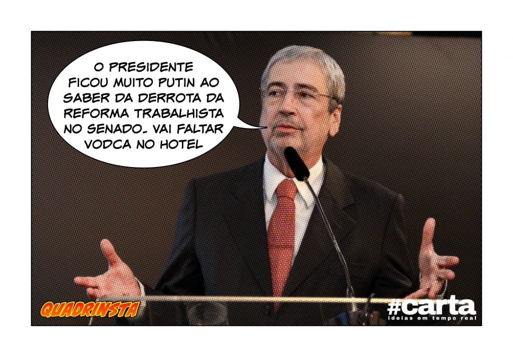 Quadrinsta – Vodca afoga mágoas de Temer depois de derrota no Senado