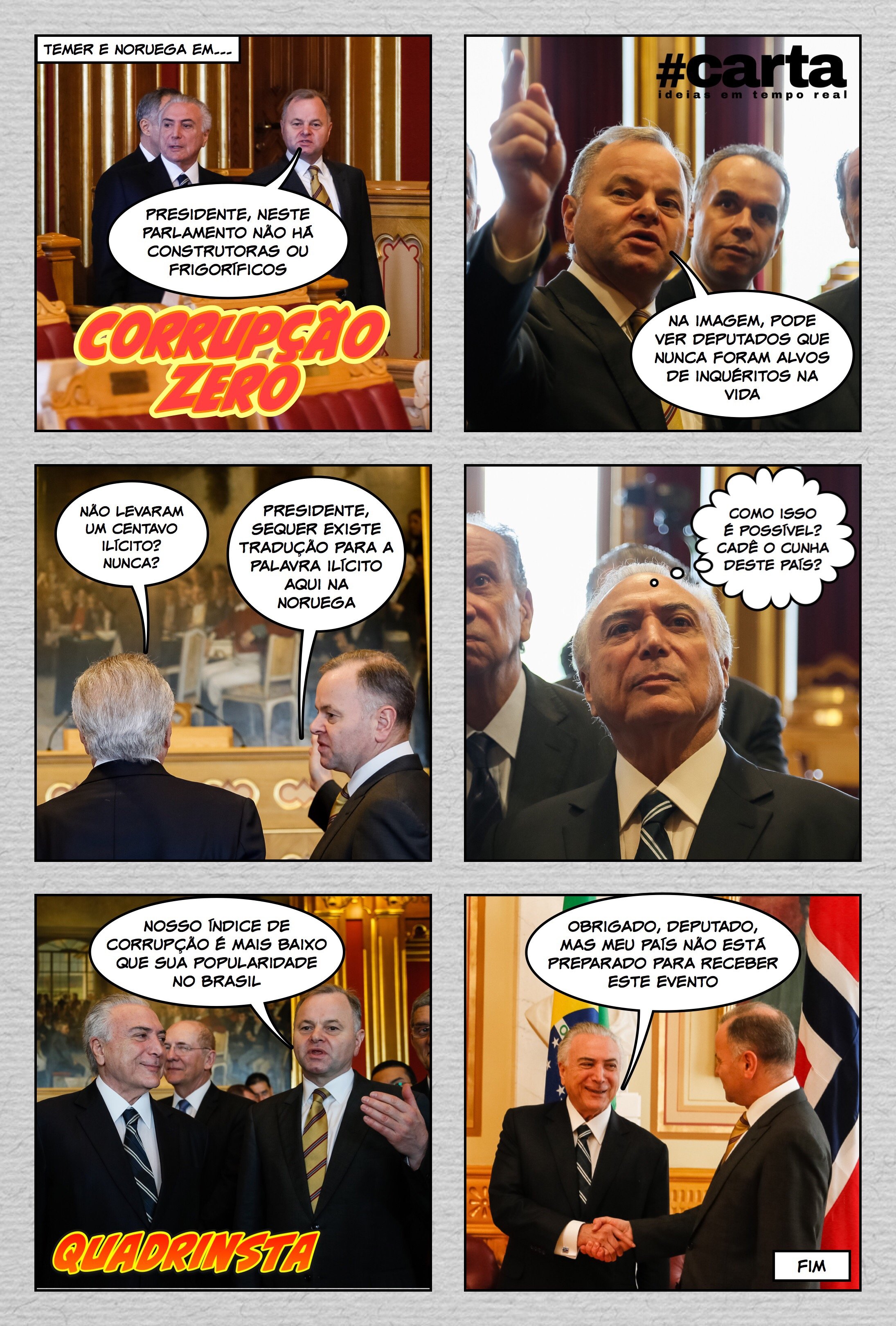 Semana em Quadrinsta – Corrupção zero