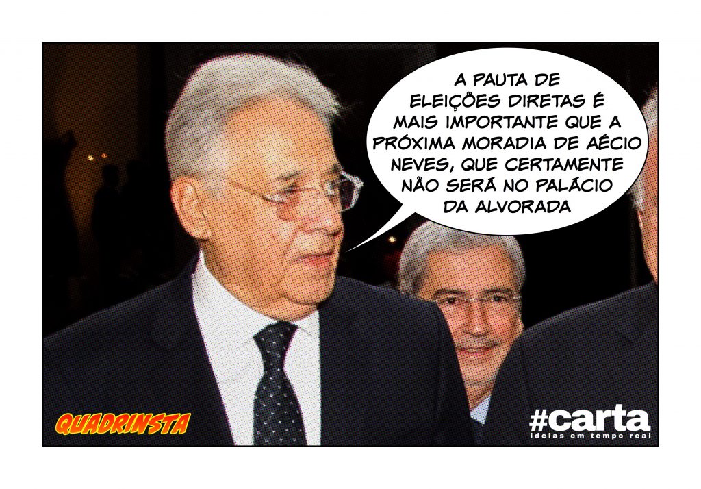 Quadrinsta – FHC apoia eleições diretas já, e sabe quem não assume?