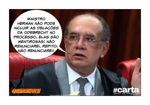 Quadrinsta - Gilmar Mendes esquece papel de juiz e invoca Temer no TSE