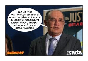 Quadrinsta - Ego de Gilmar Mendes só é menor que Lula nas pesquisas