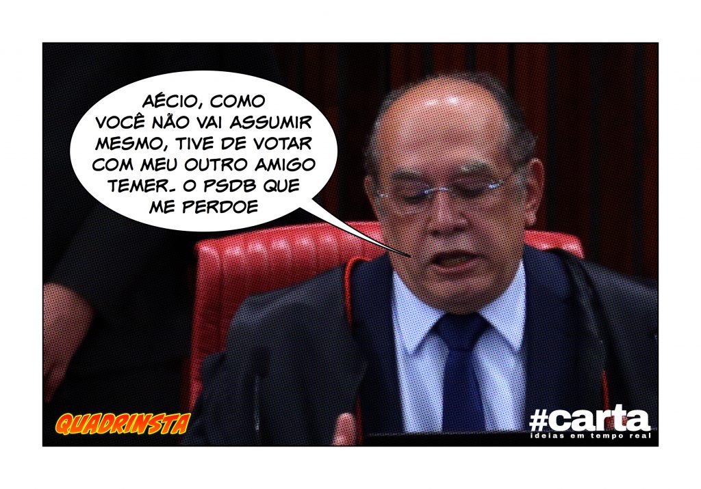 Quadrinsta – Gilmar Mendes tem crise existencial ao votar contra PSDB