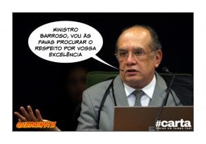 Quadrinsta - Gilmar Mendes vai às favas após discussão com Barroso