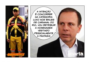 Quadrinsta - Cidadão do RJ, Doria veste guardas de foliões de carnaval