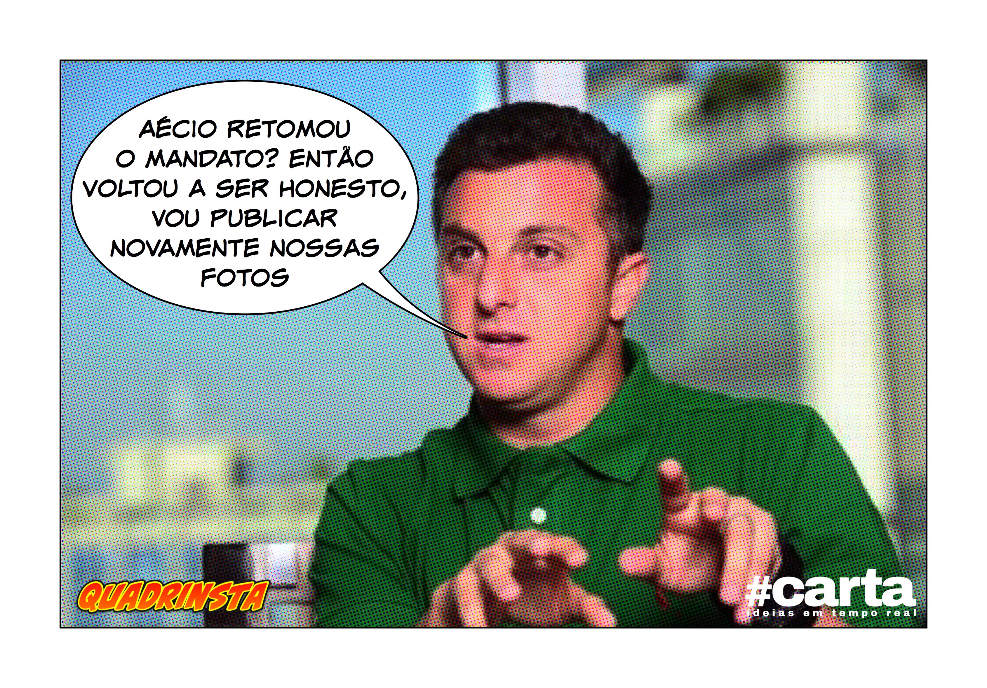 Quadrinsta – Amigos republicam fotos com Aécio e Facebook sai do ar
