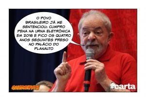 Quadrinsta - Povo brasileiro condena Lula a prisão em urna eletrônica