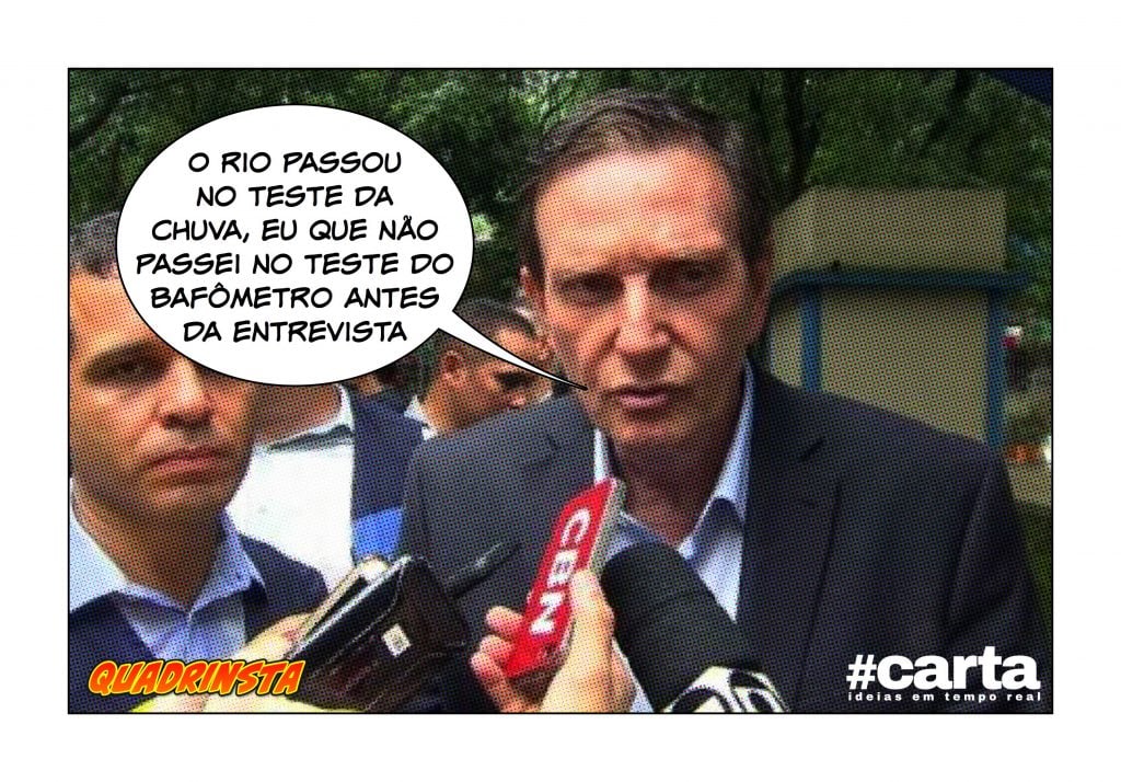 Quadrinsta – “Passamos no teste, menos no do bafômetro”, diz Crivella