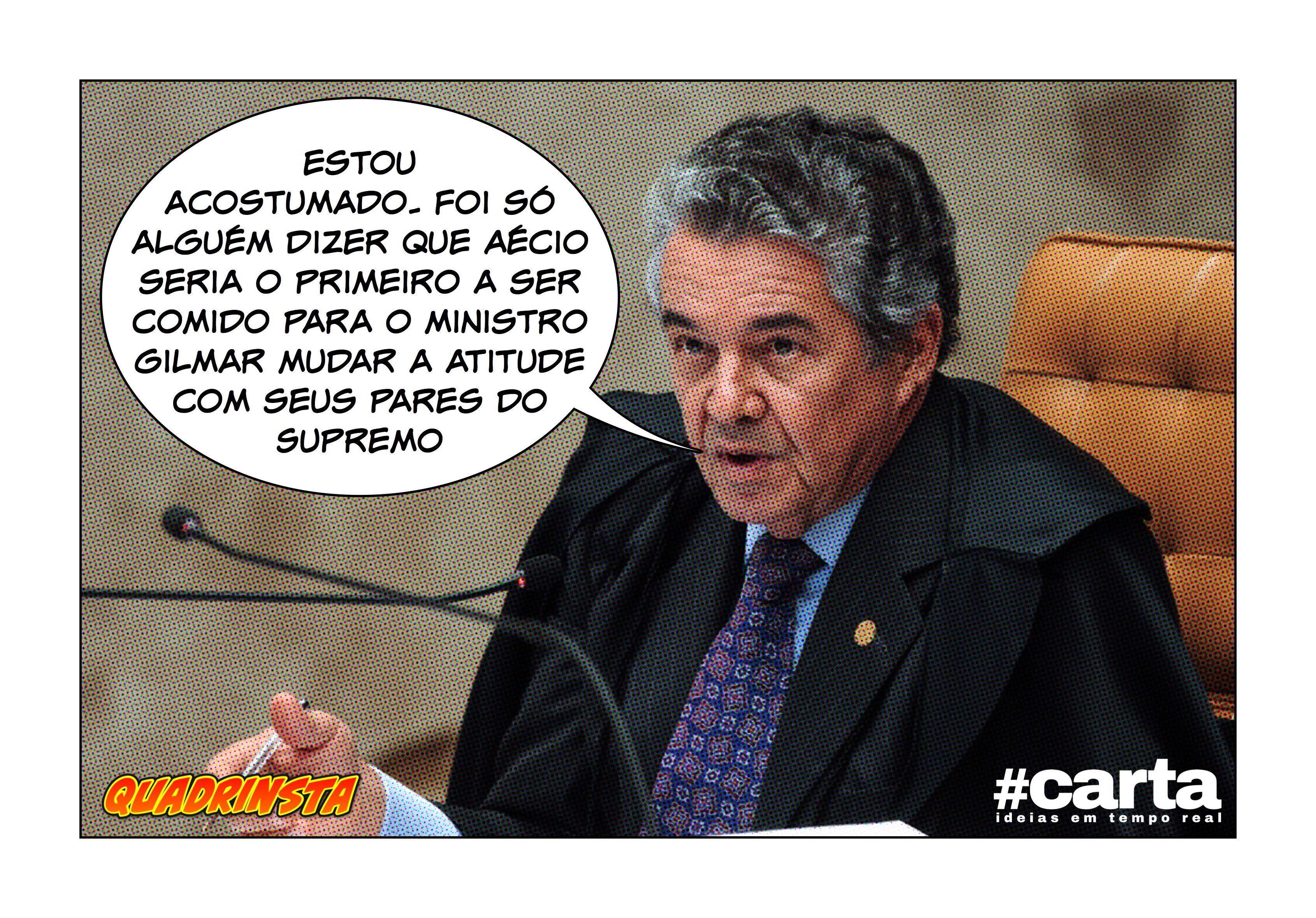 Quadrinsta – Marco Aurélio libera Aécio e Gilmar tem crise de ciúmes