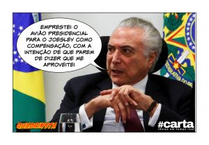 Quadrinsta - Joesley chega ao Brasil em avião de Temer para compensar