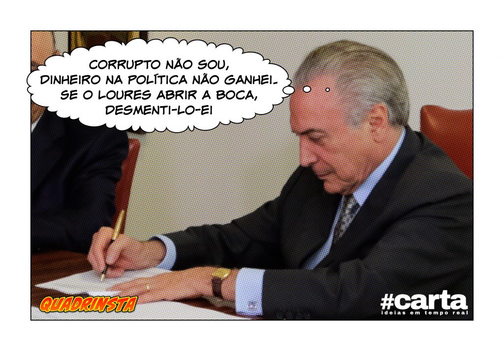 Quadrinsta – Temer responde questionário da Polícia Federal em verso