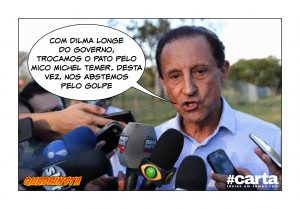 Quadrinsta - Fiesp troca pato por mico ao calar sobre saída de Temer