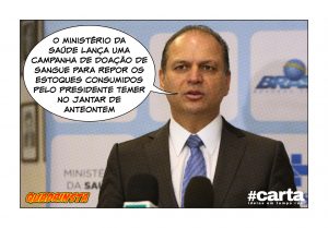 Quadrinsta - Hemocentros do DF zeram estoques em banquete com Temer