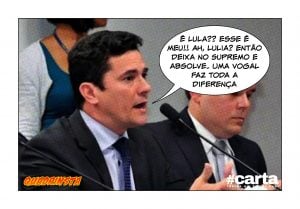 Quadrinsta - Moro confunde sobrenome de Temer e brada: 