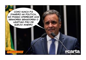 Quadrinsta - Aécio oferece pão de queijo por arquivamento de cassação
