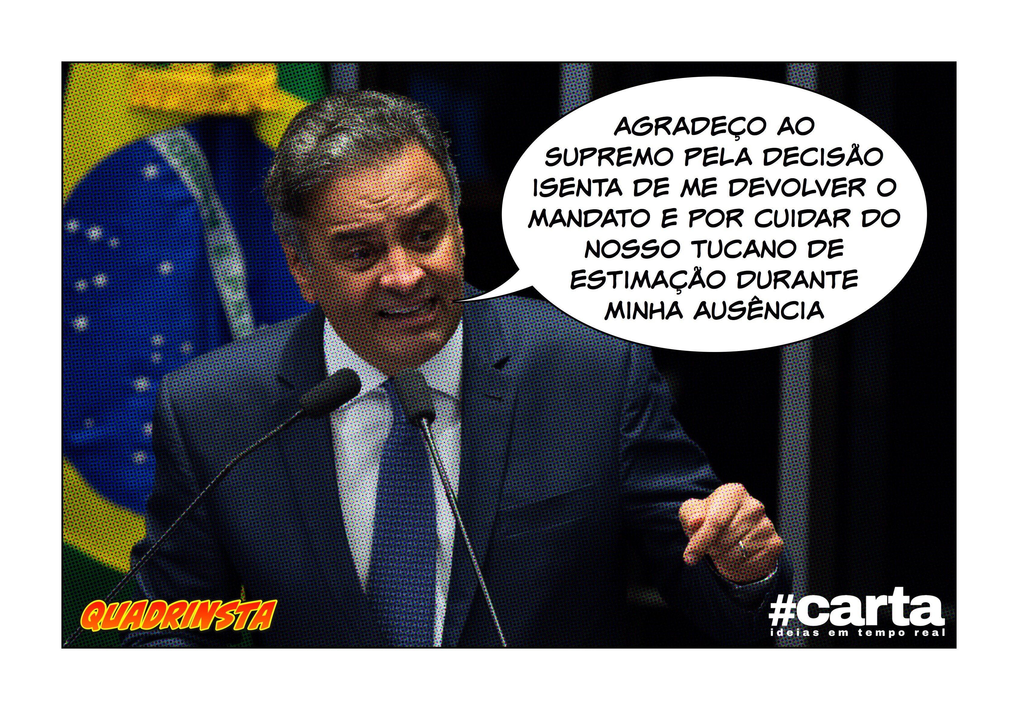 Quadrinsta – Aplauso de Gilmar a discurso de Aécio é ouvido da lua