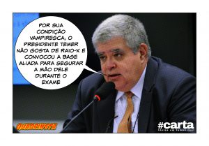 Quadrinsta - Mão de deputado Marun aparece em raio-x pélvico de Temer