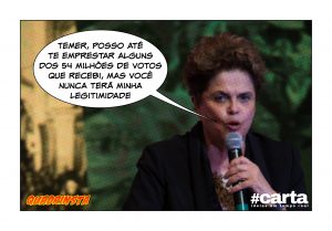 Quadrinsta - Temer pede votos a Maia e Dilma empresta por compaixão