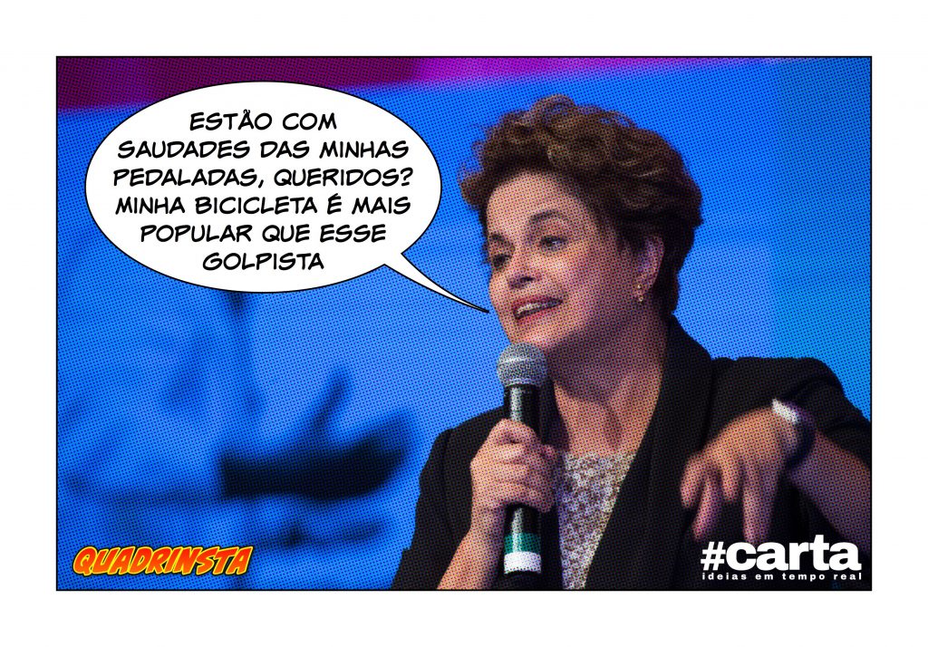 Quadrinsta – Bicicleta de Dilma tem mais popularidade que Michel Temer