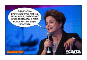 Quadrinsta - Bicicleta de Dilma tem mais popularidade que Michel Temer