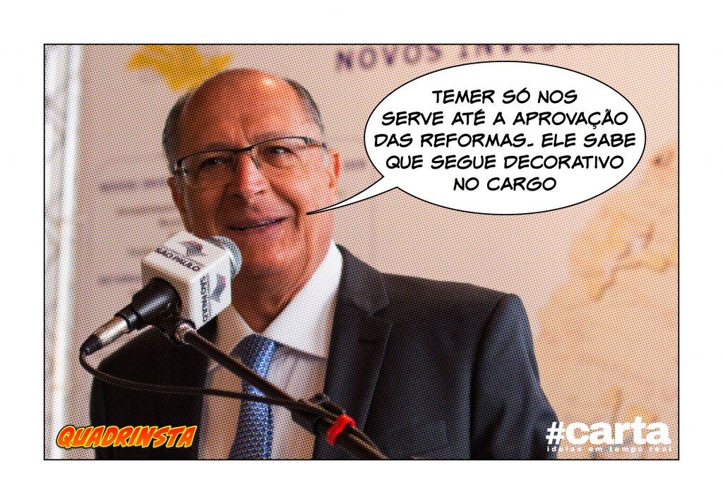 Quadrinsta – “Temer nasceu com vocação para decorativo”, diz Alckmin