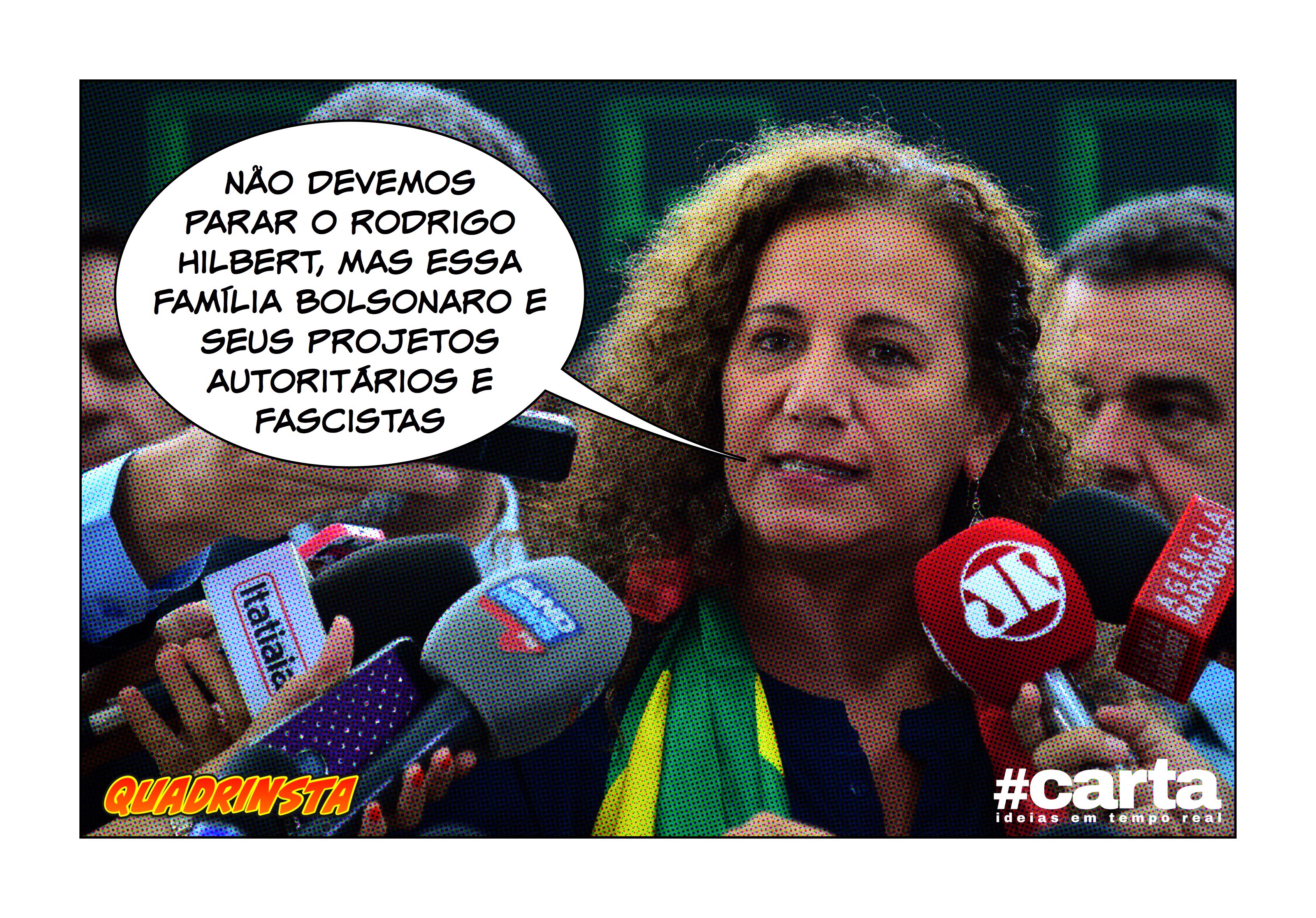 Quadrinsta – “Parem os Bolsonaro, não o Rodrigo Hilbert”, pede Jandira
