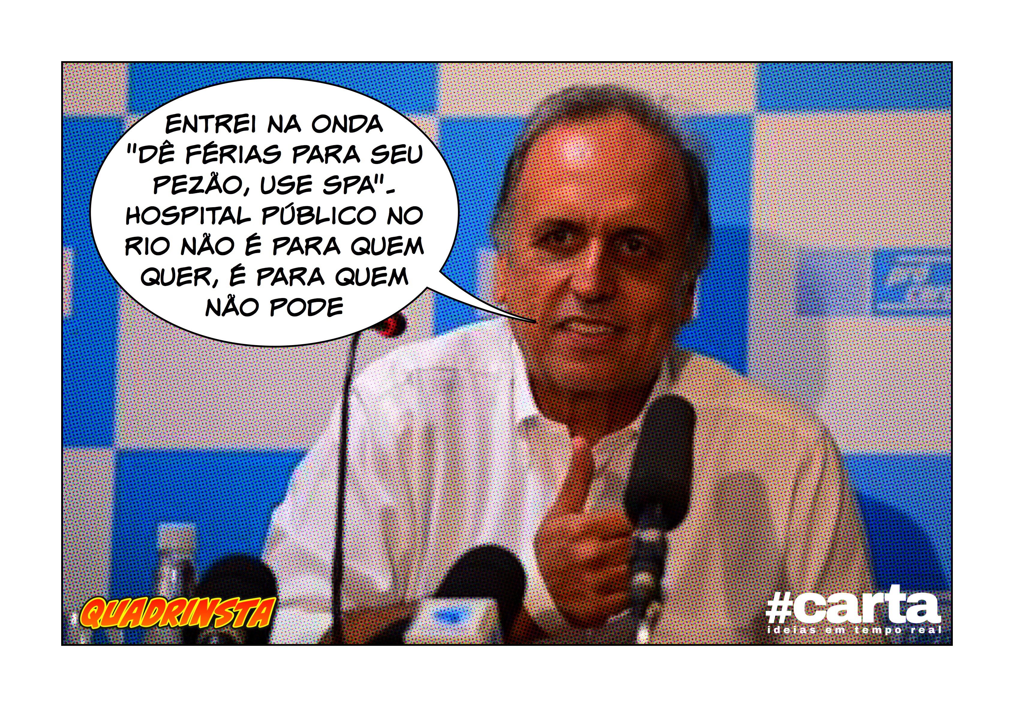 Quadrinsta – Pezão rejeita hospitais do RJ: “Sou diabético, não louco”