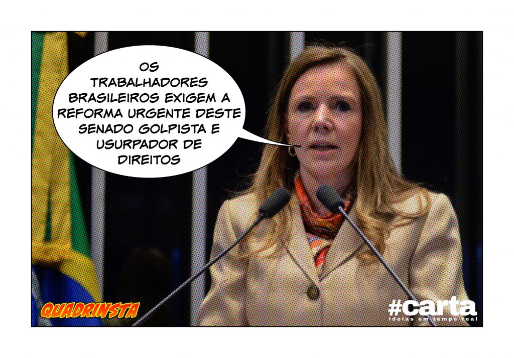 Quadrinsta – Trabalhadores aprovam urgência de reforma do Senado