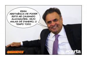Quadrinsta - Aécio mantém abstinência, fora da presidência do PSDB