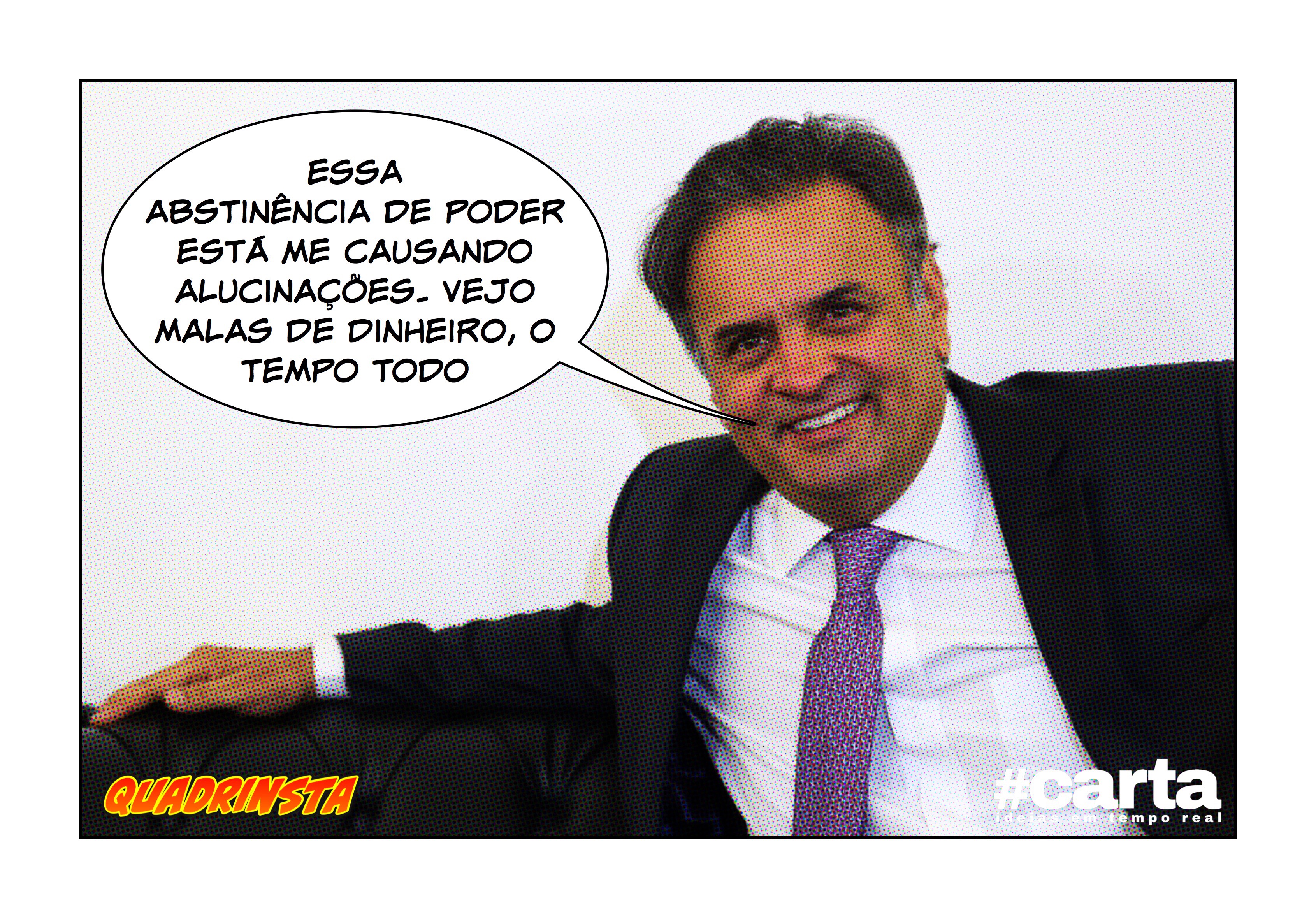 Quadrinsta – Aécio mantém abstinência, fora da presidência do PSDB