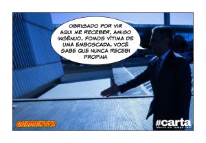 Quadrinsta - Aécio cumprimenta eleitor que acredita em sua inocência