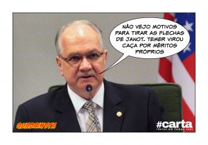 Quadrinsta - Fachin mantém Janot como arqueiro oficial da República