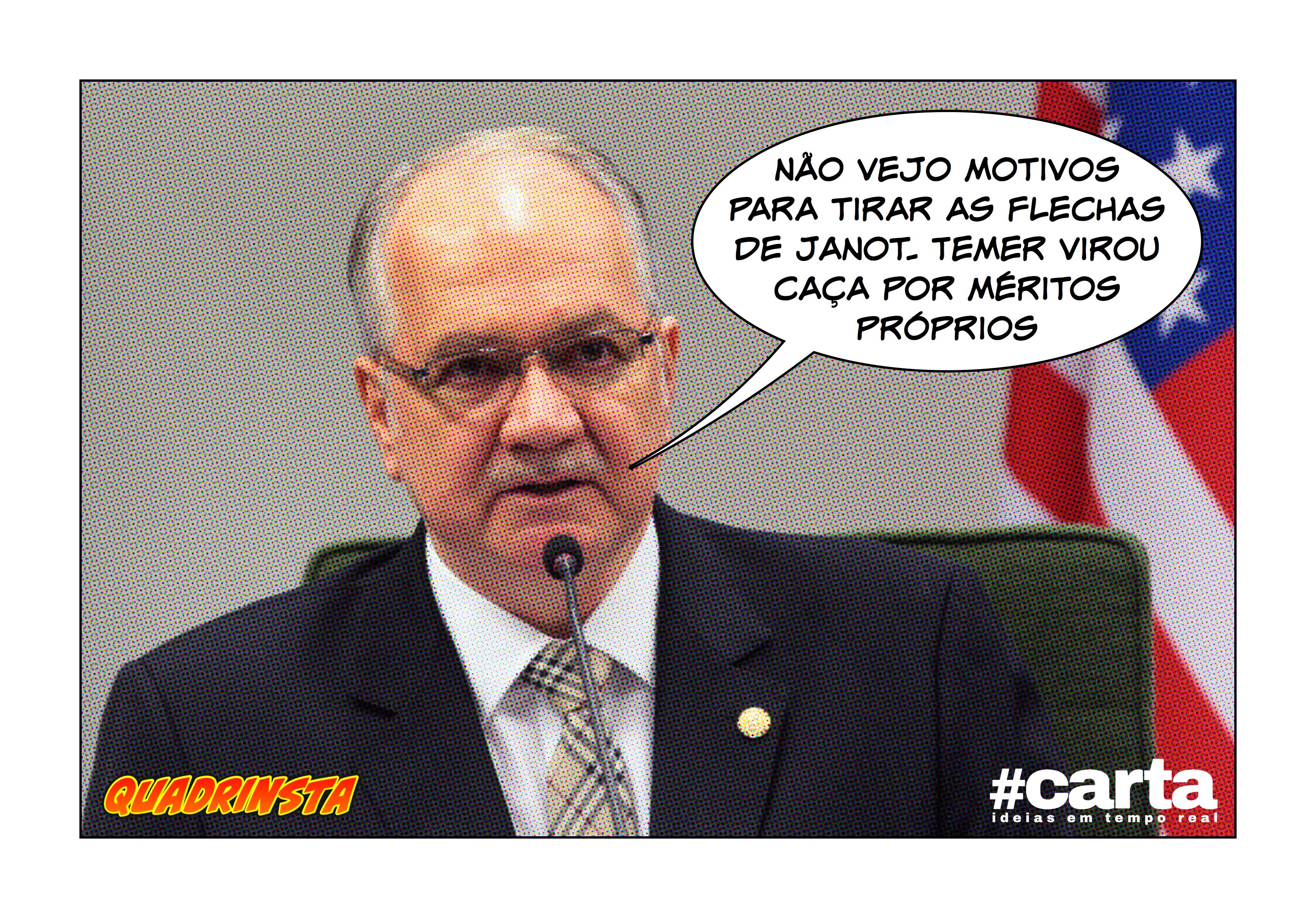 Quadrinsta – Fachin mantém Janot como arqueiro oficial da República