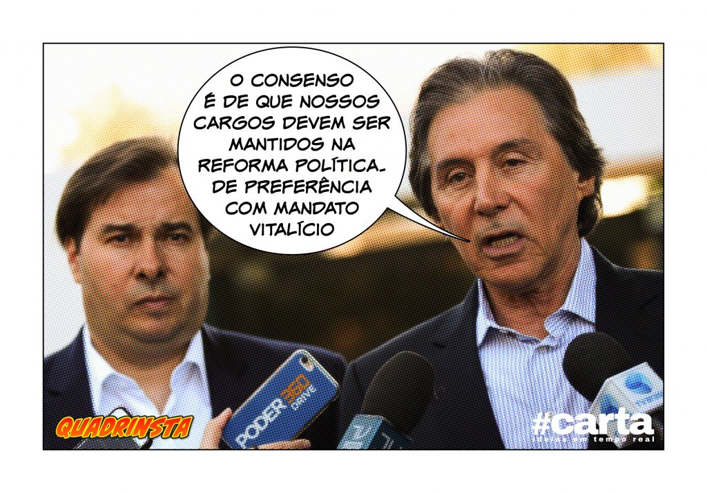 Quadrinsta – Eunício: “Cargos são único consenso na reforma política”