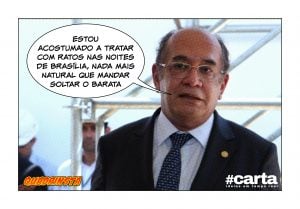 Quadrinsta - Gilmar Mendes volta a esgoto e manda soltar Barata