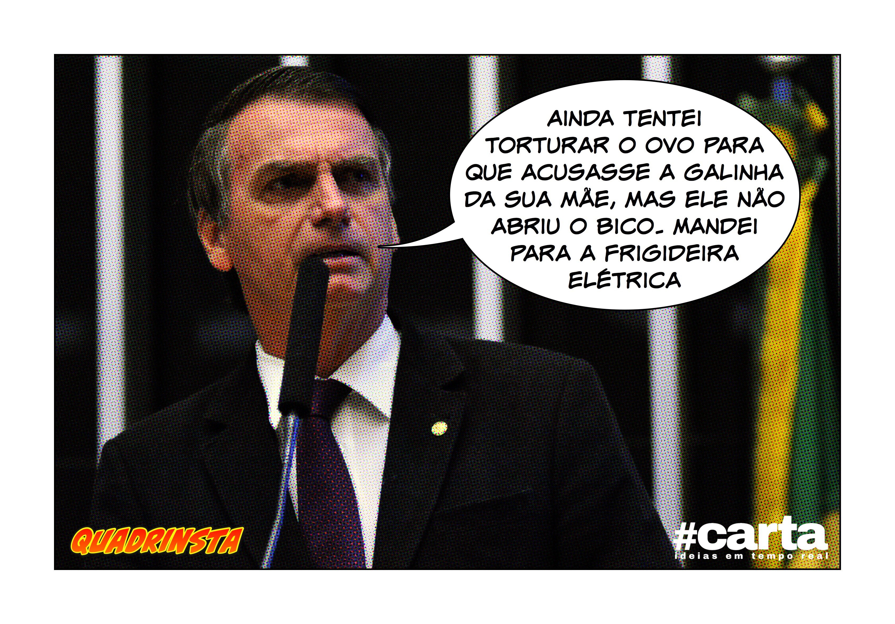 Quadrinsta – Jair Bolsonaro condena ovo a frigideira elétrica