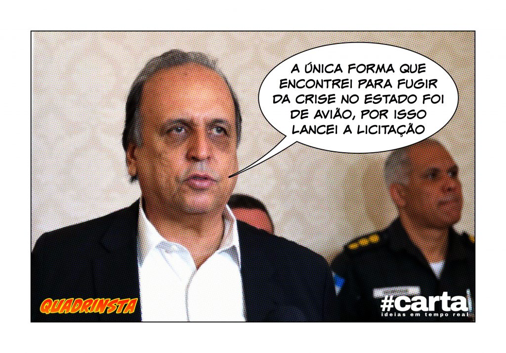 Quadrinsta – Pezão licita jatinho para fugir de servidores do Rio