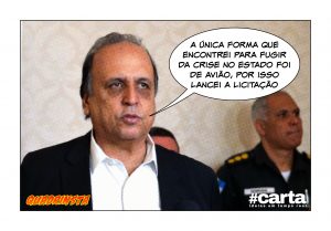 Quadrinsta - Pezão licita jatinho para fugir de servidores do Rio