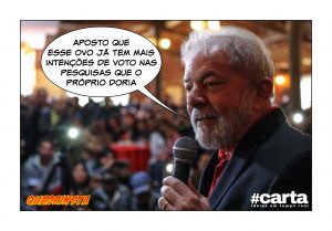 Quadrinsta - Ibope: ovo em Doria é mais digno que água em mendigo