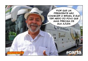 Quadrinsta - Ônibus de Lula conhece mais o Brasil que Michel Temer