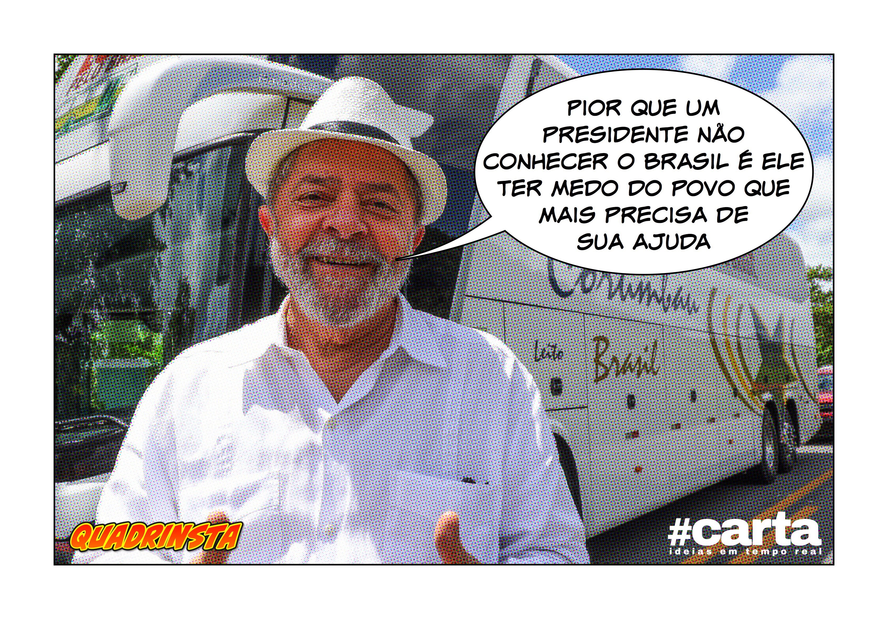 Quadrinsta – Ônibus de Lula conhece mais o Brasil que Michel Temer