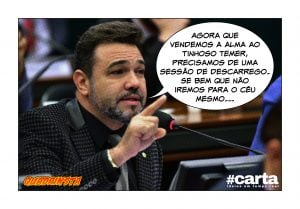 Quadrinsta - Bancada evangélica vende alma a Temer e quer descarrego