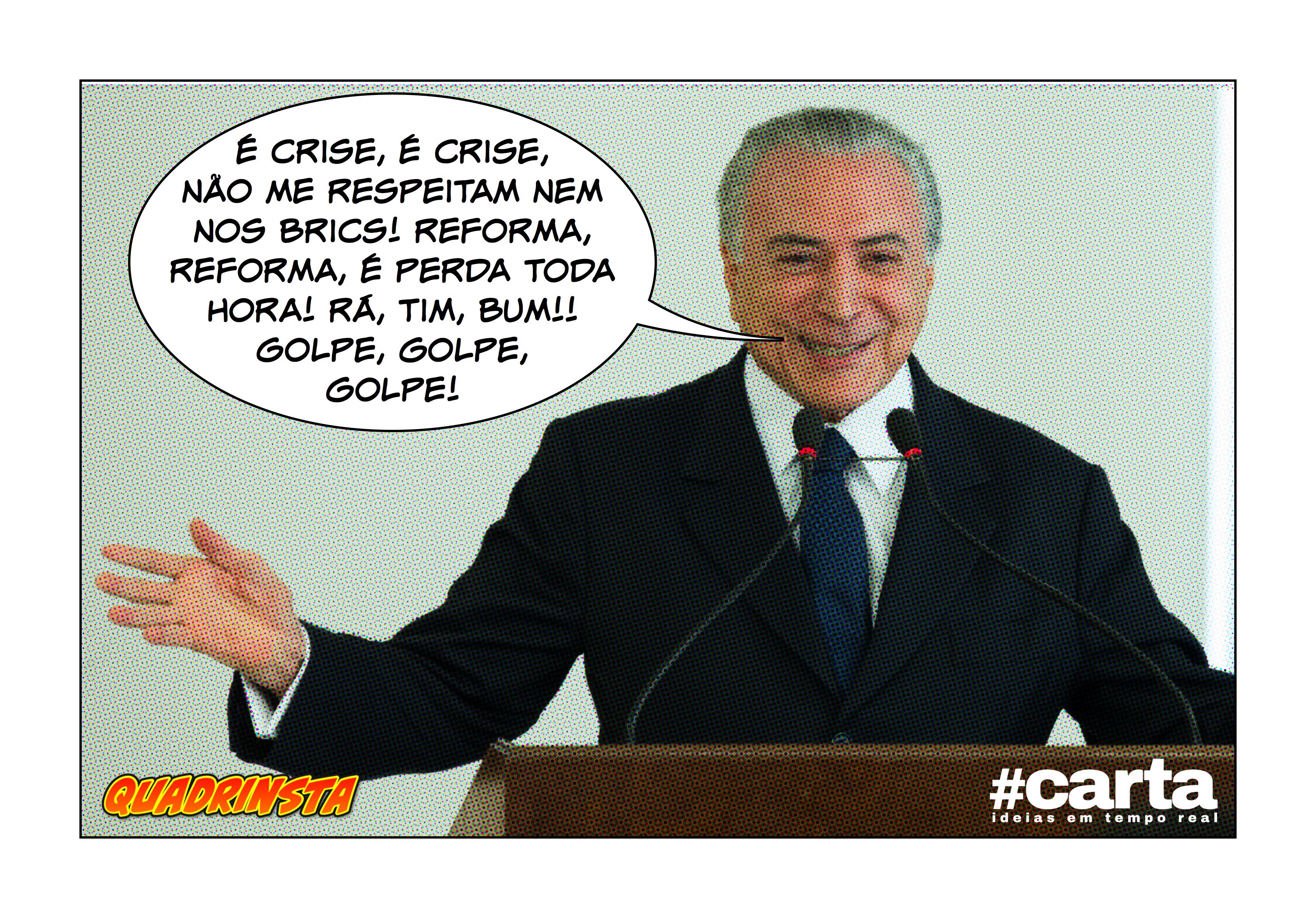 Quadrinsta – Temer comemora aniversário de golpe com negócio da China